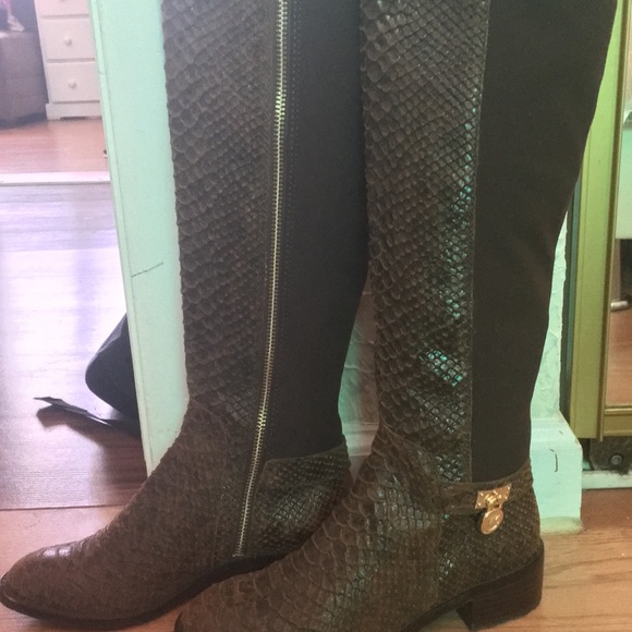 Michael Kors “Ride” Snake Print long boots - Picture 3 of 6